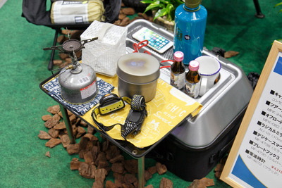 テーブルに変形する「キャンピングシェルシートバッグ」…東京モーターサイクルショー2019 画像