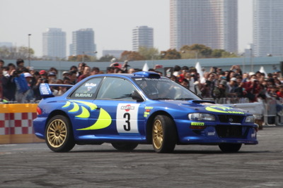 今年もインプレッサWRCが登場! 新井敏弘がお台場で全開アタック…モータースポーツジャパン2019 画像