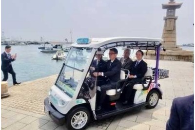 グリーンモビリティが初の事業化、広島県・鞆の浦でタクシーが稼働 画像