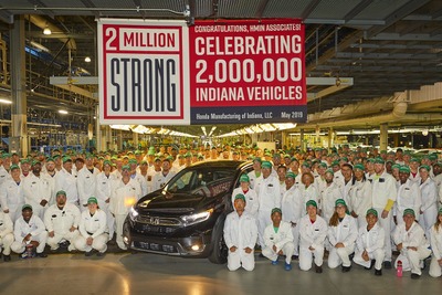 ホンダの米インディアナ工場、200万台目がラインオフ… インサイト 新型の生産拠点 画像
