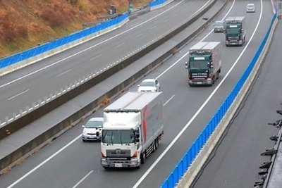 5G車両間通信による車間距離自動制御の実証実験に成功　高速道路で世界初、ソフトバンク 画像