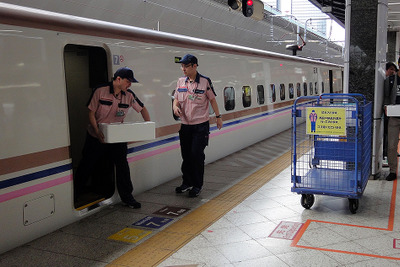 240km/hの鮮魚列車、甘エビとウニを新幹線で運ぶ　輸送コストは？ 車内販売は？ 画像