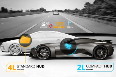 コンチネンタル、超小型ヘッドアップディスプレイ開発…スポーツカー向け 画像