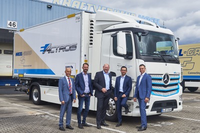 メルセデスベンツのEVトラック『eアクトロス』、ドイツで実地テスト…2021年から量産へ 画像