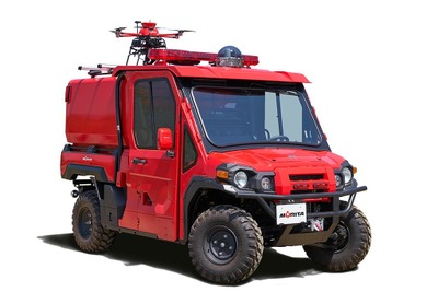 モリタの小型オフロード消防車「レッドレディバグ」、岡山国際サーキットに登場　7月14日 画像