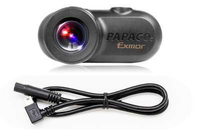 PAPAGO!2カメラドラレコ、車内映像も記録できる専用オプション発売 画像