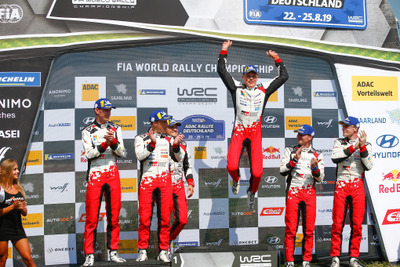 【WRC 第10戦】トヨタが現体制で初の1-2-3フィニッシュ、タナク今季5勝目…勝田貴元“トップ戦線初陣”のドイツ戦は10位 画像