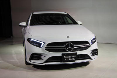 メルセデスAMG A35 4MATIC、上野社長「ハイパフォーマンスと快適性を高次元でバランス」 画像