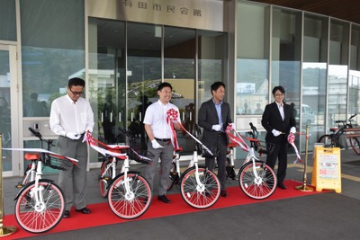 和歌山県有田市、シェアサイクルを活用した観光振興・地域活性化に向け民間企業3社と連携 画像