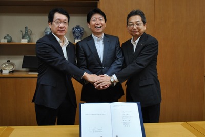 三菱自動車、災害時に電動車を提供 岡山県・倉敷市・総社市と協力協定締結 画像