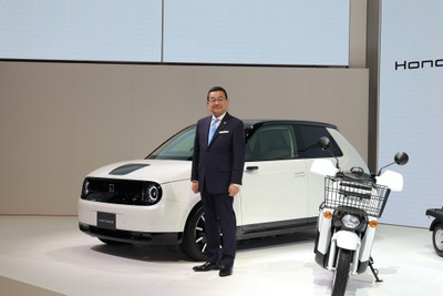 ホンダ八郷社長「高効率電動化技術 ホンダ イー テクノロジー を展開」…東京モーターショー2019 画像