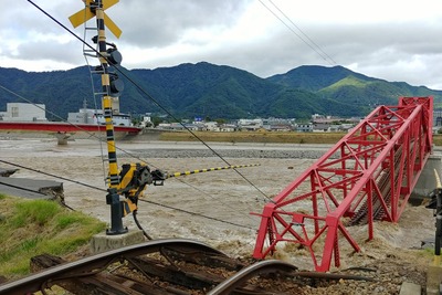 上田電鉄別所線は11月16日、城下駅からの運行に…橋梁一部損壊の上田-城下間は目途立たず　台風19号 画像