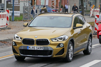 BMW X2、プラグインハイブリッド仕様の画像がリーク！2020年前半デビューか 画像