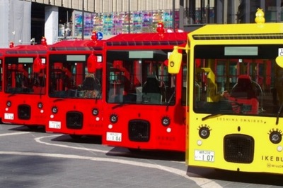 「イケバス」11月27日より路線運行開始、池袋の主要スポットをつなぐ電気バス 画像