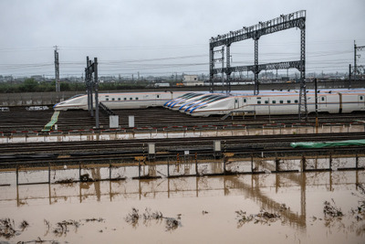 台風19号で浸水した北陸新幹線E7系をすべて廃車…その損失額は約418億円に 画像