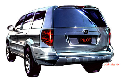【デトロイトショー2002出品車】ホンダ『パイロット』---SUV人気のミニバン 画像