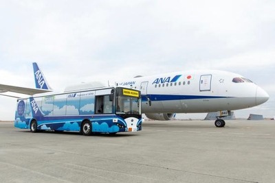 ANA、羽田空港で大型自動運転バス実用化に向けた実証実験開始　2020年内試験運用へ 画像