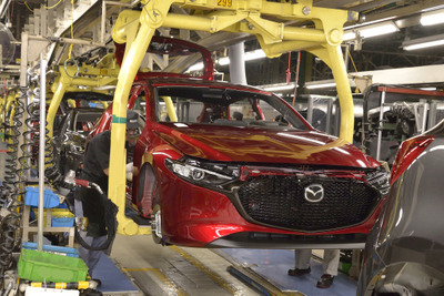 マツダの総生産台数、6.8%減の148万7917台で2年連続マイナス 2019年 画像