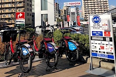 モビリティカンパニーへ、トヨタの新車販売店にサイクルポートを設置　東京臨海部 画像
