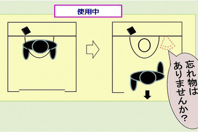 トイレ内の忘れ物や急病人を早期発見するセンサー、NEXCO中日本が本格導入へ 画像