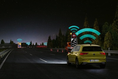 VW ゴルフ 新型の「Car2X」通信、先進安全技術賞を受賞…ユーロNCAP 画像