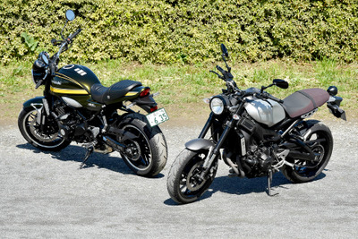 【ネオレトロ比較試乗】カワサキ Z900RS vs ヤマハ XSR900…人気の理由は「憧憬の念」だけではない 画像