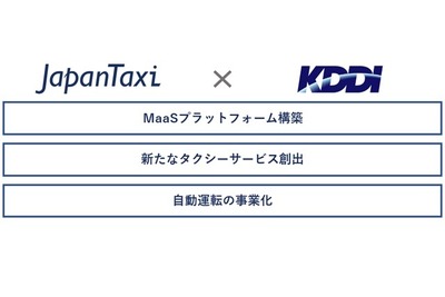 KDDIとJapanTaxiが提携---MaaS事業を推進 画像
