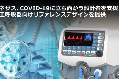 人工呼吸器アプリの参照設計、ルネサスが作成　新型コロナ対応 画像