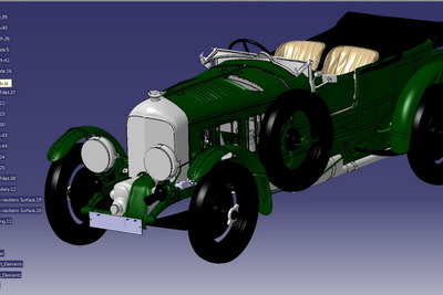 ベントレーの名車1929年式『ブロワー』、設計図のデジタル化が完了…2021年に復刻生産へ 画像