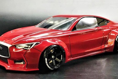 フルエアロ インフィニティ Q60、1/10電動RCカー用ボディでR31ハウスから登場 画像