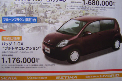 【明日の値引き情報】北から南から、トヨタのコンパクトカーが安い 画像