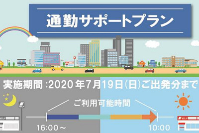 ニッポンレンタカー、「通勤サポートプラン」を7月19日まで延長…コロナ禍の感染リスク低減 画像