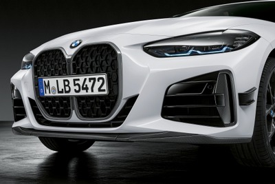BMW 4シリーズクーペ 新型、縦長グリルをカスタマイズ…Mパフォーマンスパーツを欧州設定 画像