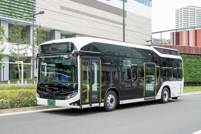 従業員送迎バスに燃料電池バス…国内初、シダックスグループが導入 画像
