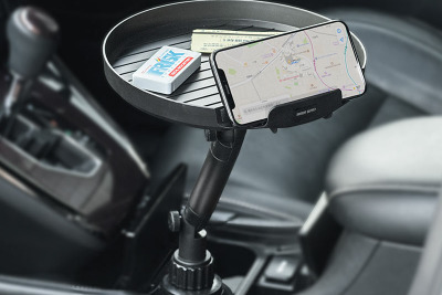 スマホや小銭など、ちょい置きに便利な車載用テーブル発売 サンワサプライ 画像