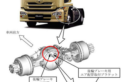 【リコール】日産ディーゼル トラクタなど1412台…制動装置にエア漏れ 画像