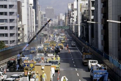 阪神高速 環状線 南行、11月10日から20日まで終日通行止 周辺道路で激しい渋滞予測 画像
