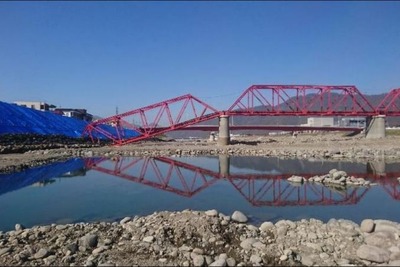 千曲川橋梁損壊の上田電鉄、全線再開は2021年3月28日へ…渇水期の11月から復旧工事を再開 画像