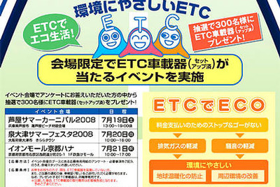 阪神高速でETC普及促進イベント　7月19 - 21日 画像