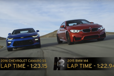 【MotorTrend】BMW M4 vs シボレー カマロSS、3万5000ドルの差は一体どこに?…Head 2 Head 画像