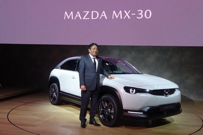 【マツダ MX-30】丸本社長「マルチ電動化技術を加速」…RE発電機のモデルは2022年前半から 画像