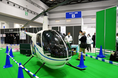 eVTOLジャパンが従来型ヘリを電動化、市場投入へ…フライングカーテクノロジー展 画像