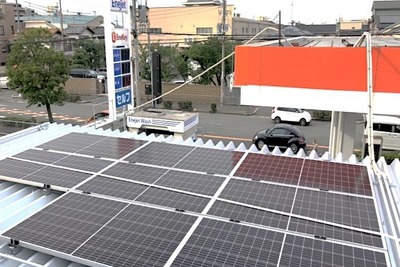 SSで使用する電力を再生可能エネルギーから　ENEOSが太陽光発電 画像