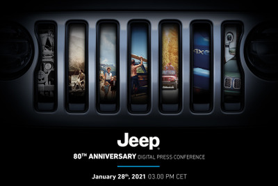 ジープ に80周年を記念した特別モデル 1月28日発表へ 画像
