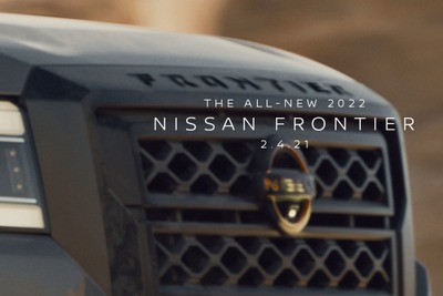 日産の小型ピックアップトラック『フロンティア』新型、ティザーイメージ 実車は2月4日発表予定 画像