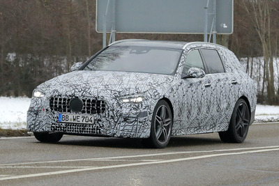 世界最強の直4を電動化し搭載!メルセデスAMG Cクラスワゴン、2022年デビューへ 画像