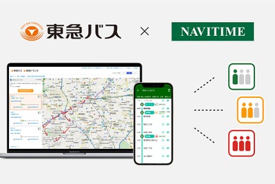 バス車内の混雑情報をリアルタイム案内する　東急バス×ナビタイムが実証実験開始 画像