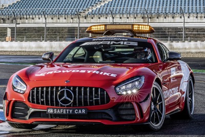 メルセデスAMG GT に585馬力の「R」、F1セーフティカーに…新色レッドで塗装 画像