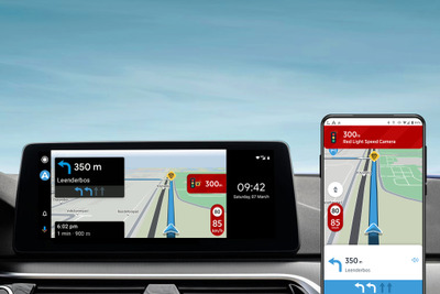 TomTomのオンラインコミュニティ付きナビアプリ、グーグル「AndroidAuto」に対応…欧州 画像