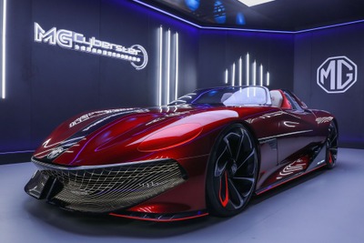 MGのEVスポーツ『サイバースター』、写真公開…実車は上海モーターショー2021で発表予定 画像